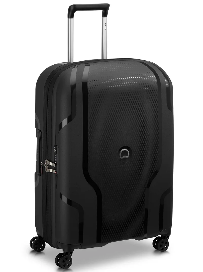 ديلسي _باريس حقيبة سفر بعجلات مزدوجة قابلة للتوسيع  سم من كلافيل أسود